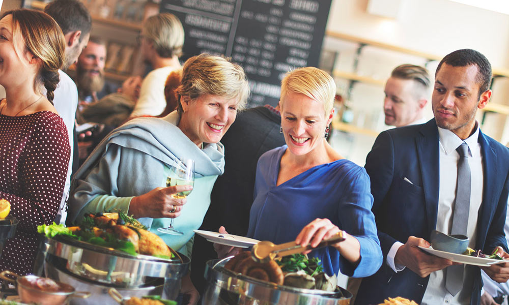 Hearing aids help communication at a restaurant