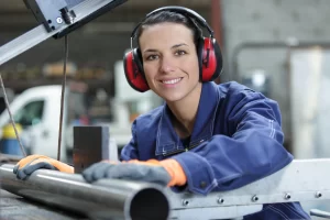 WorkSafe vic woman working in industry