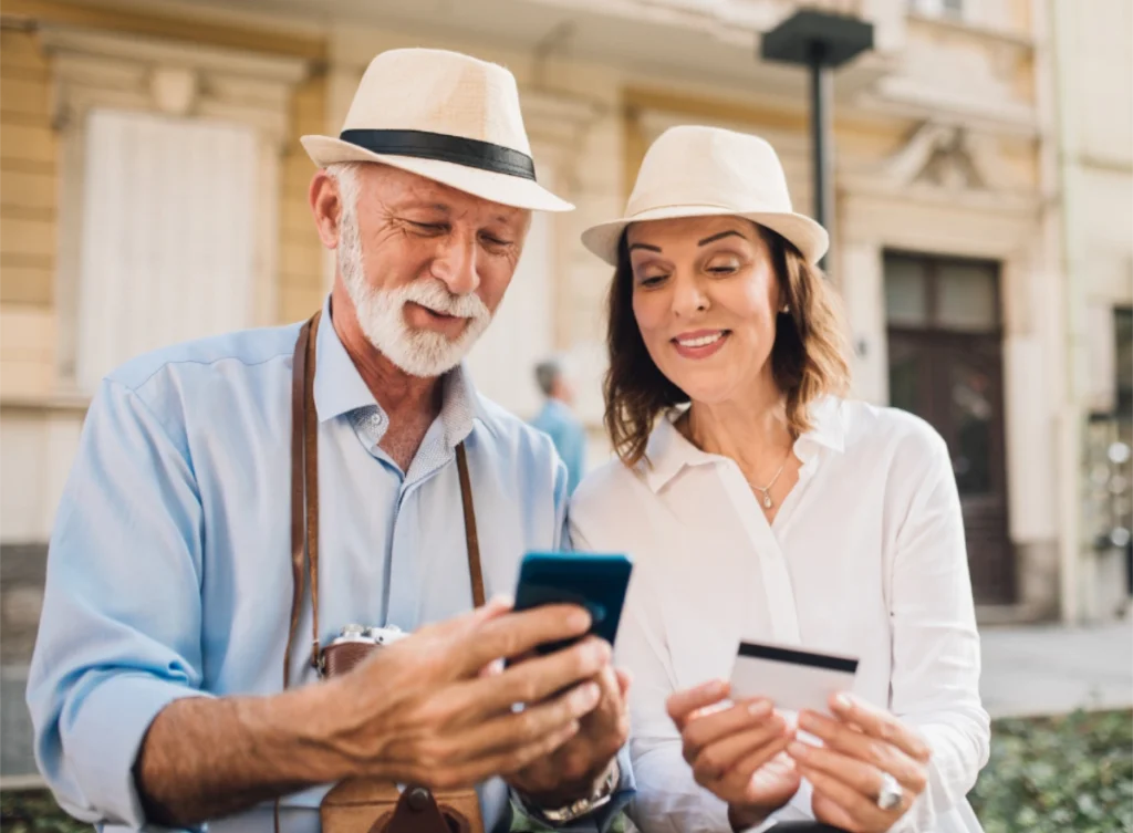 Couple on Holiday-travel tips for hearing aid users